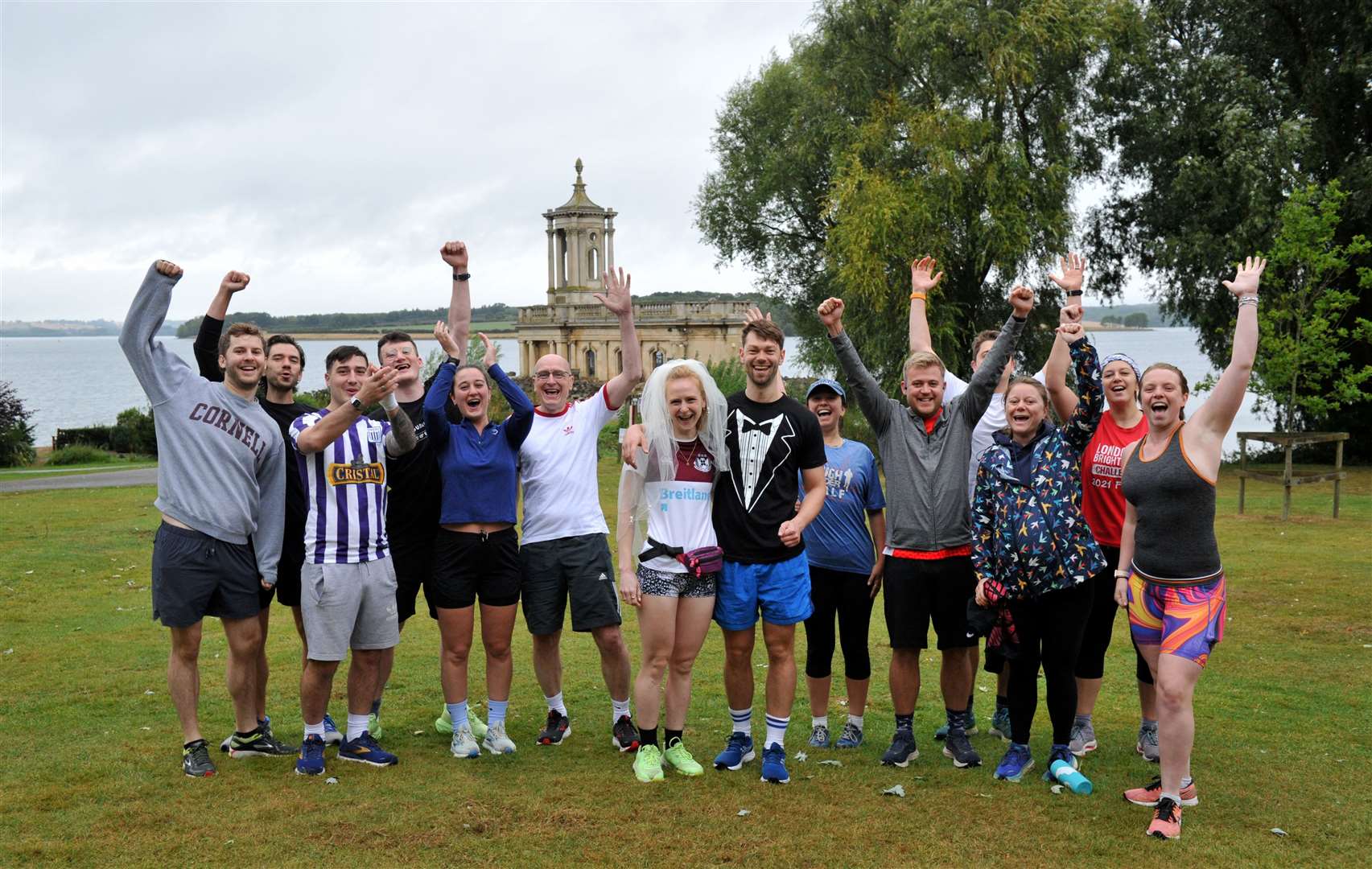 The happy couple were joined by about 20 wedding guests. Photo: Chris Lowndes