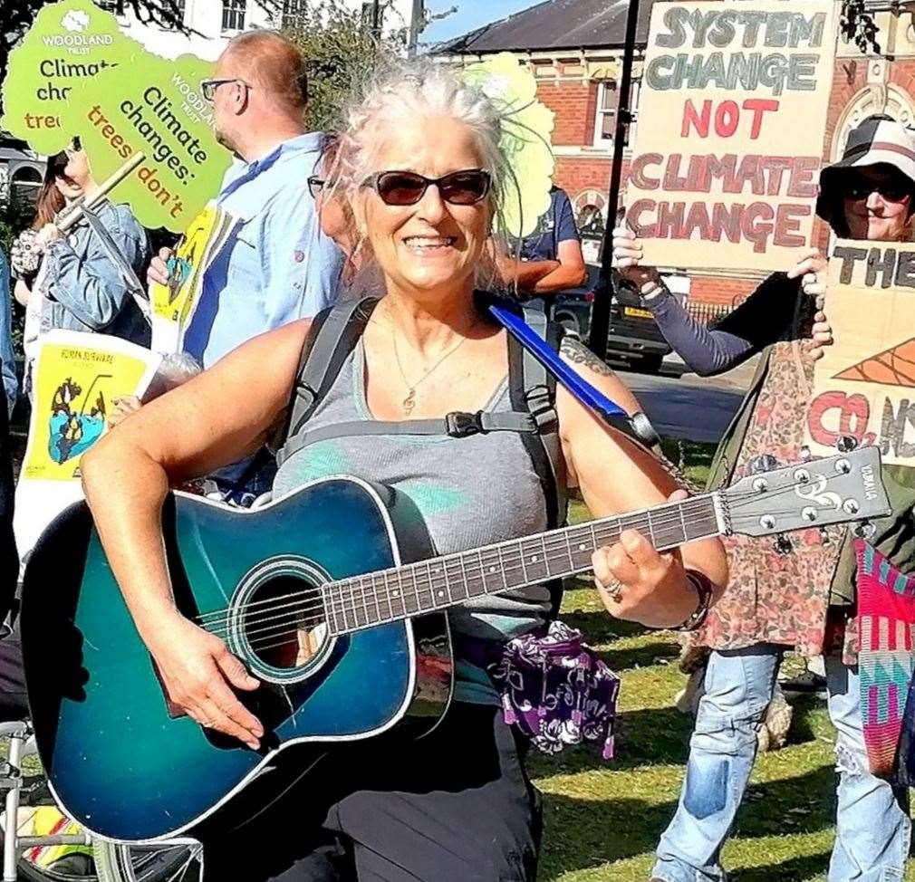 Elizabeth Hesselworth attended the strike on Friday. (17320184)