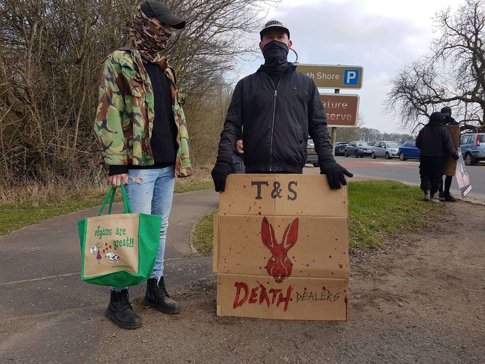The protest in Rutland