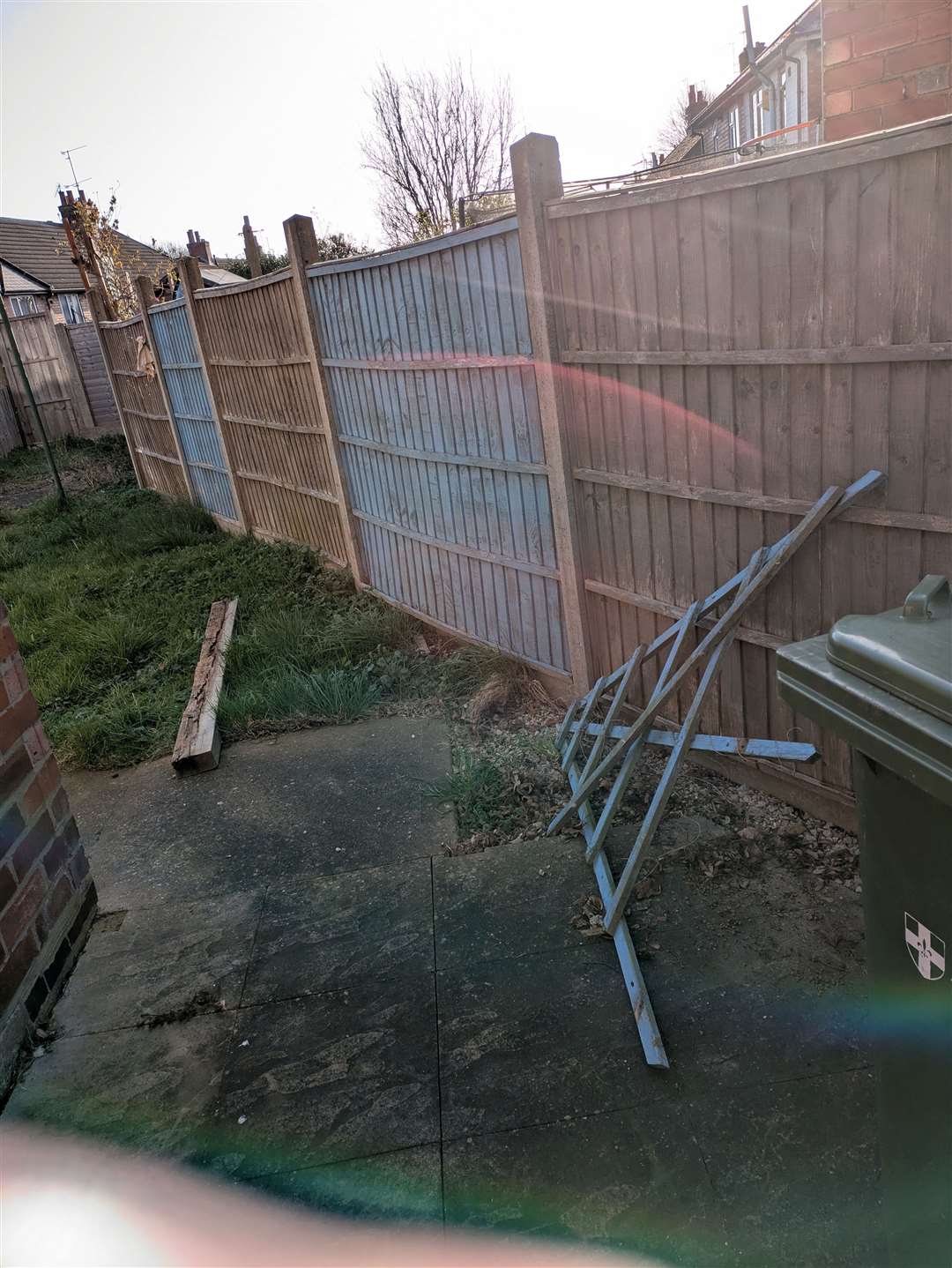 Shannon found her fences damaged
