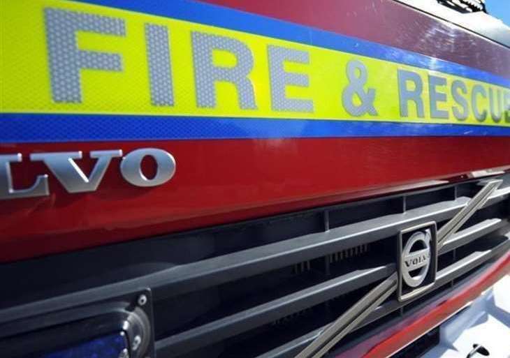 A fire engine. Stock photo.