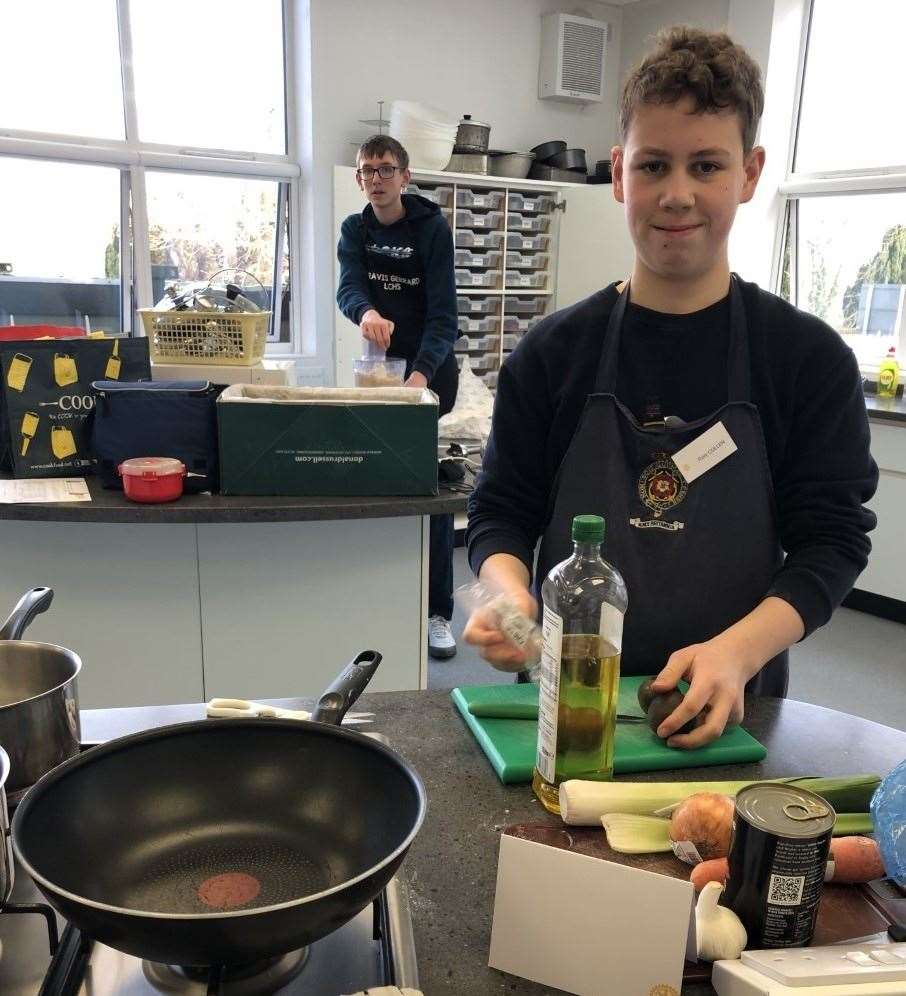 Rory Cullen, winner of the Stamford Rotary Young Chef competition