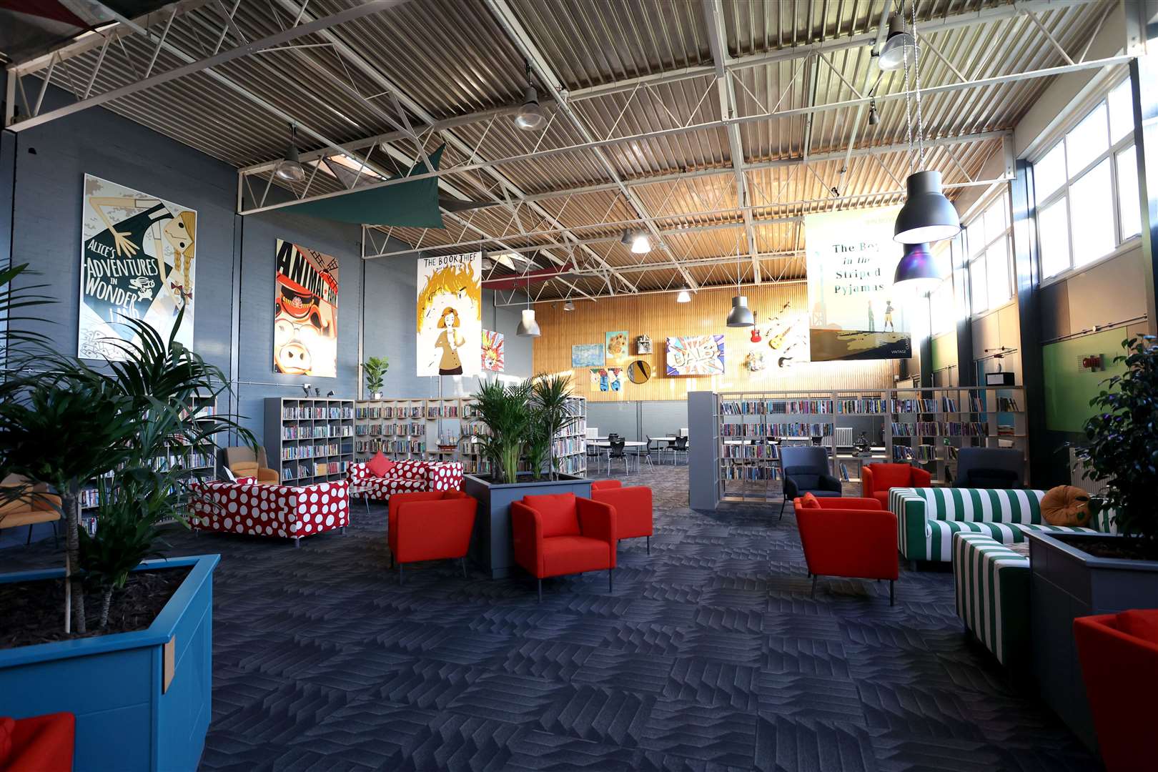 The new library opening at University Academy Long Sutton