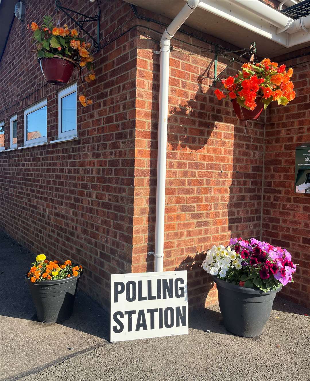 Polling stations, such as this one at Pinchbeck Village Hall, are open from 7am until 10pm