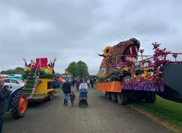 A previous Spalding Flower Parade