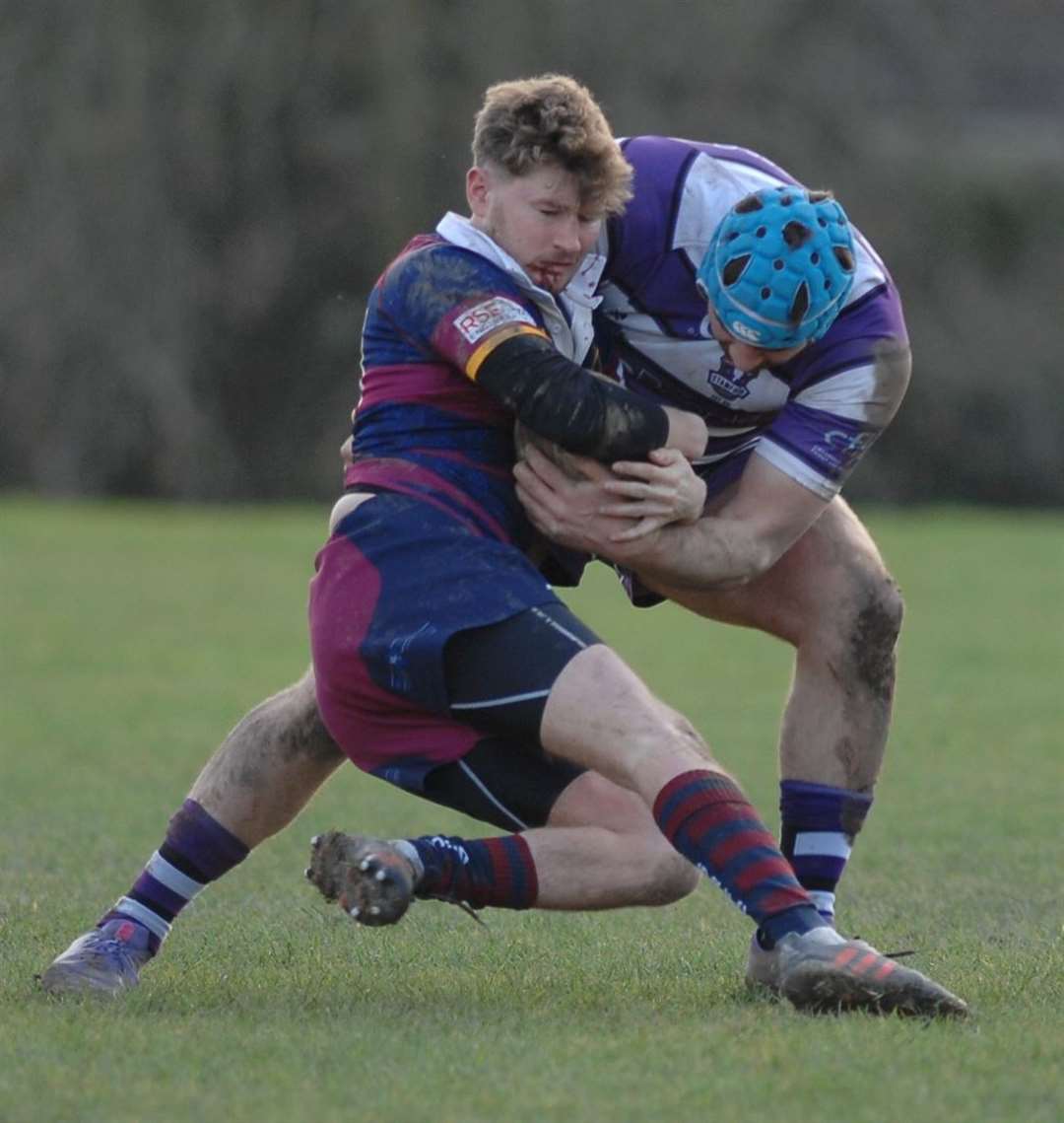 Action from Spalding's defeat at Stamford. Photo: Adrian Smith