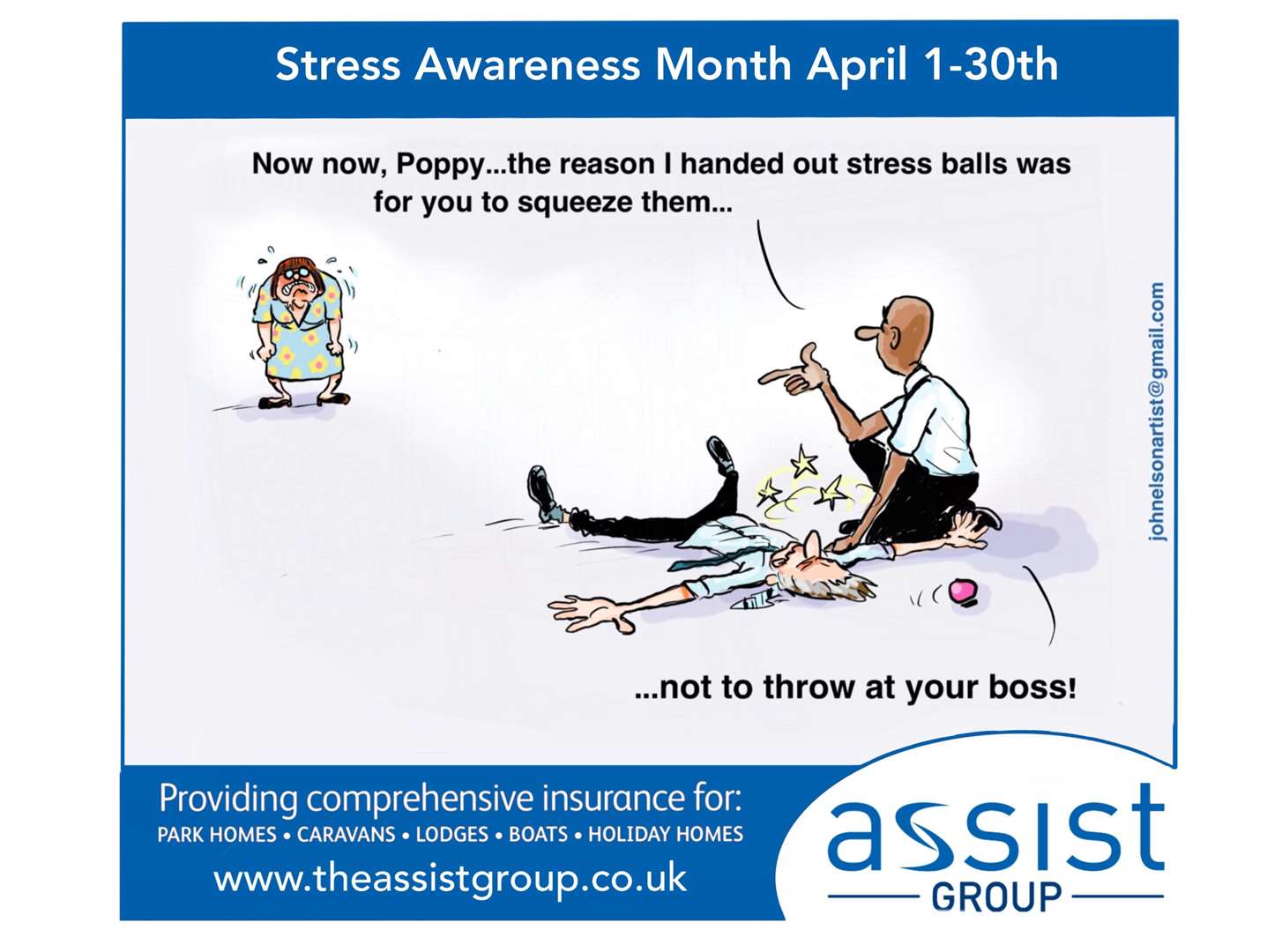 John Elson's cartoon is sponsored by the Assist Group