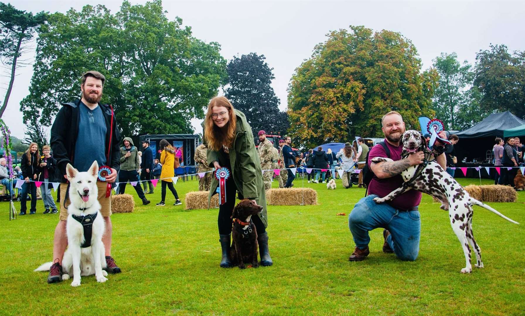 Entrants ready for the dog show. Photo: Deborah Knowles
