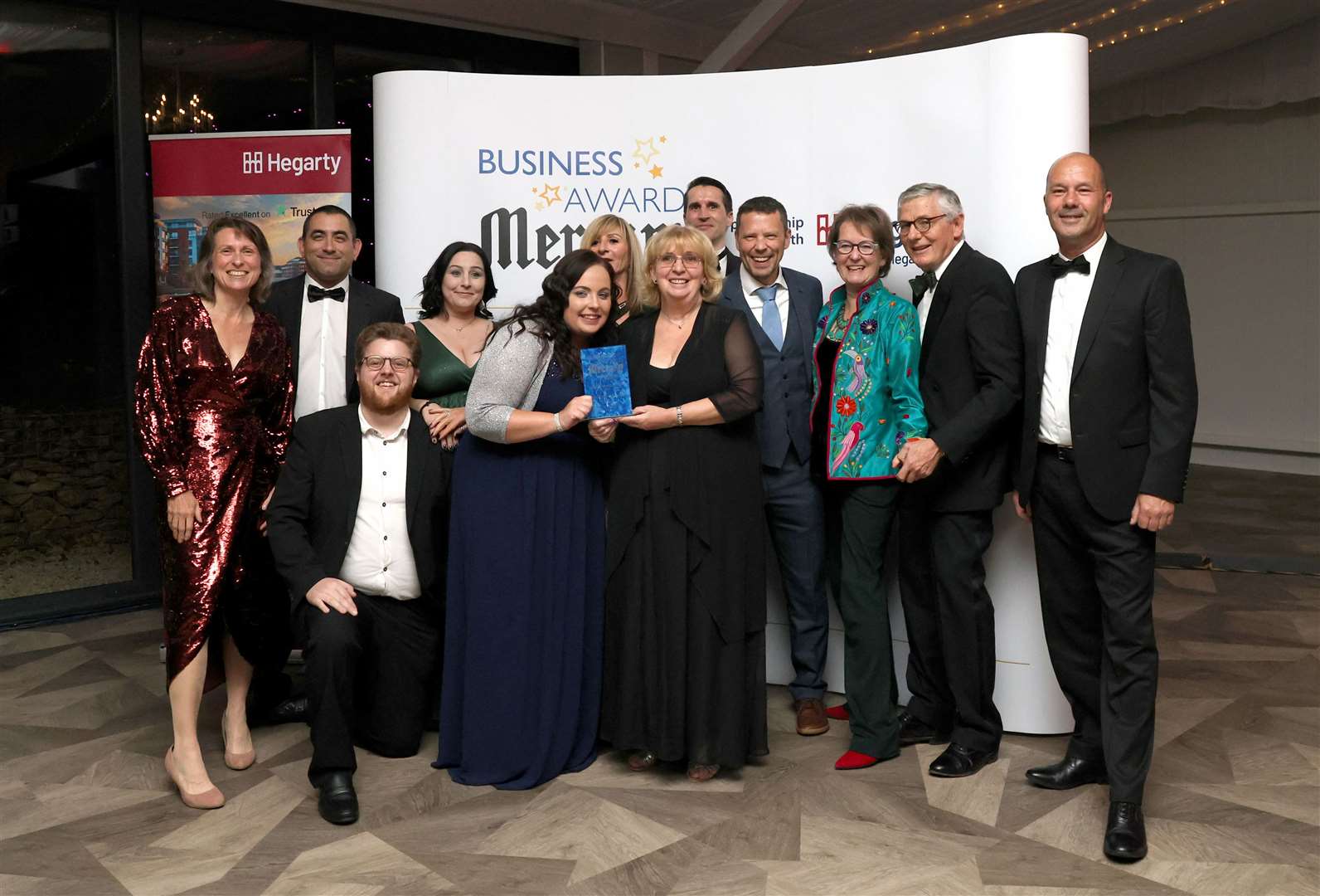 The 2024 Rutland & Stamford Mercury Business Awards, Rutland Hall Hotel, Rutland, on September 27, 2024. Retail Data Partnership team. Photo: Paul Marriott