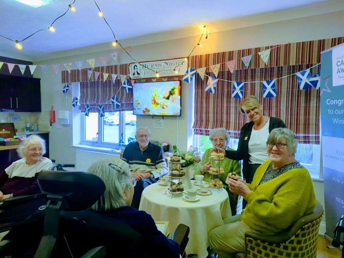 Newton House Care Home, in Grantham, hosted high tea for guests.