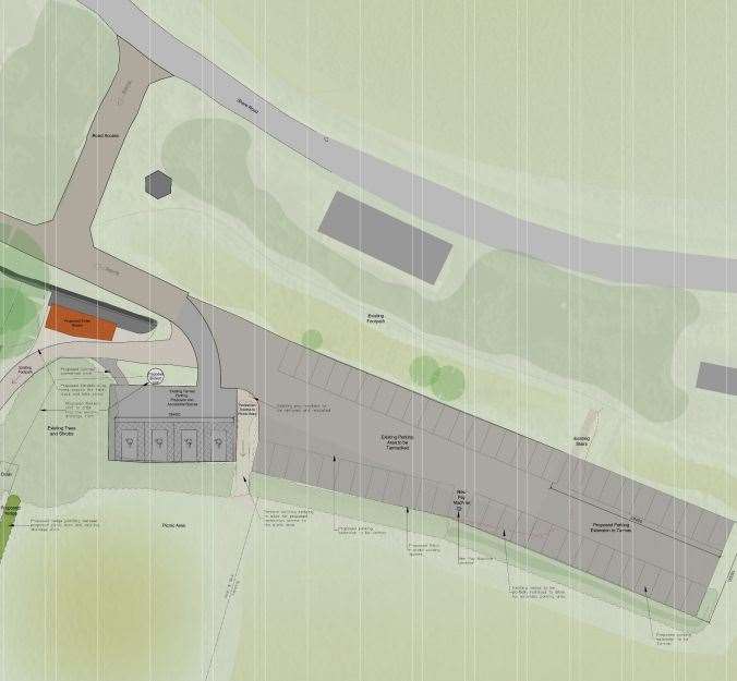 A proposed site plan