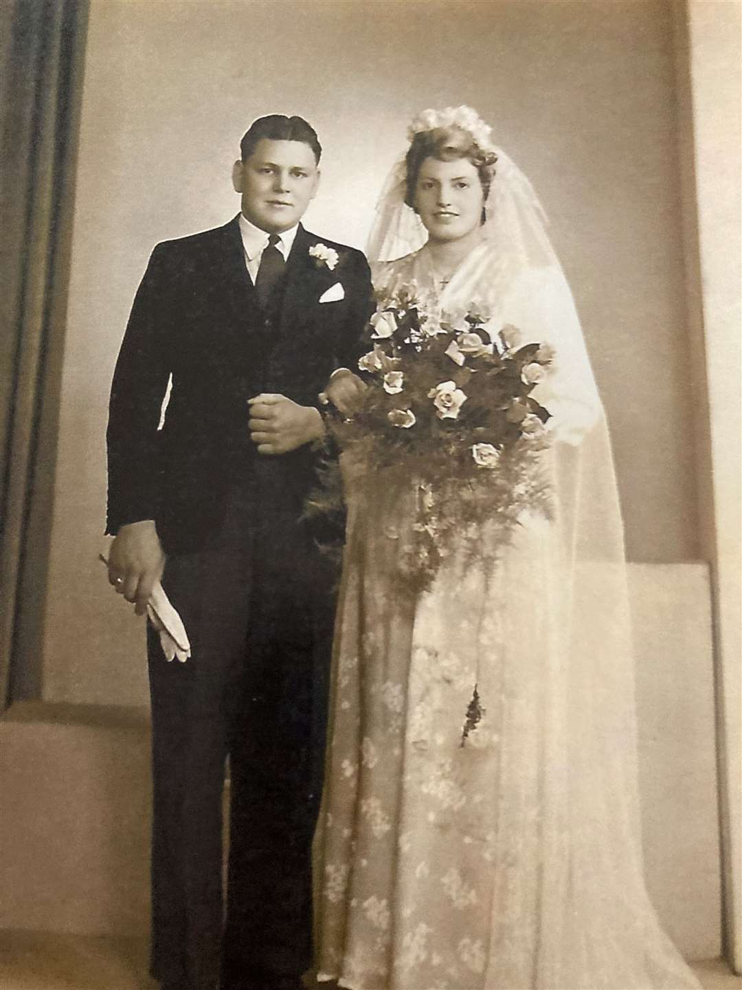 Joan and Ron married in 1946 in Little Ponton.