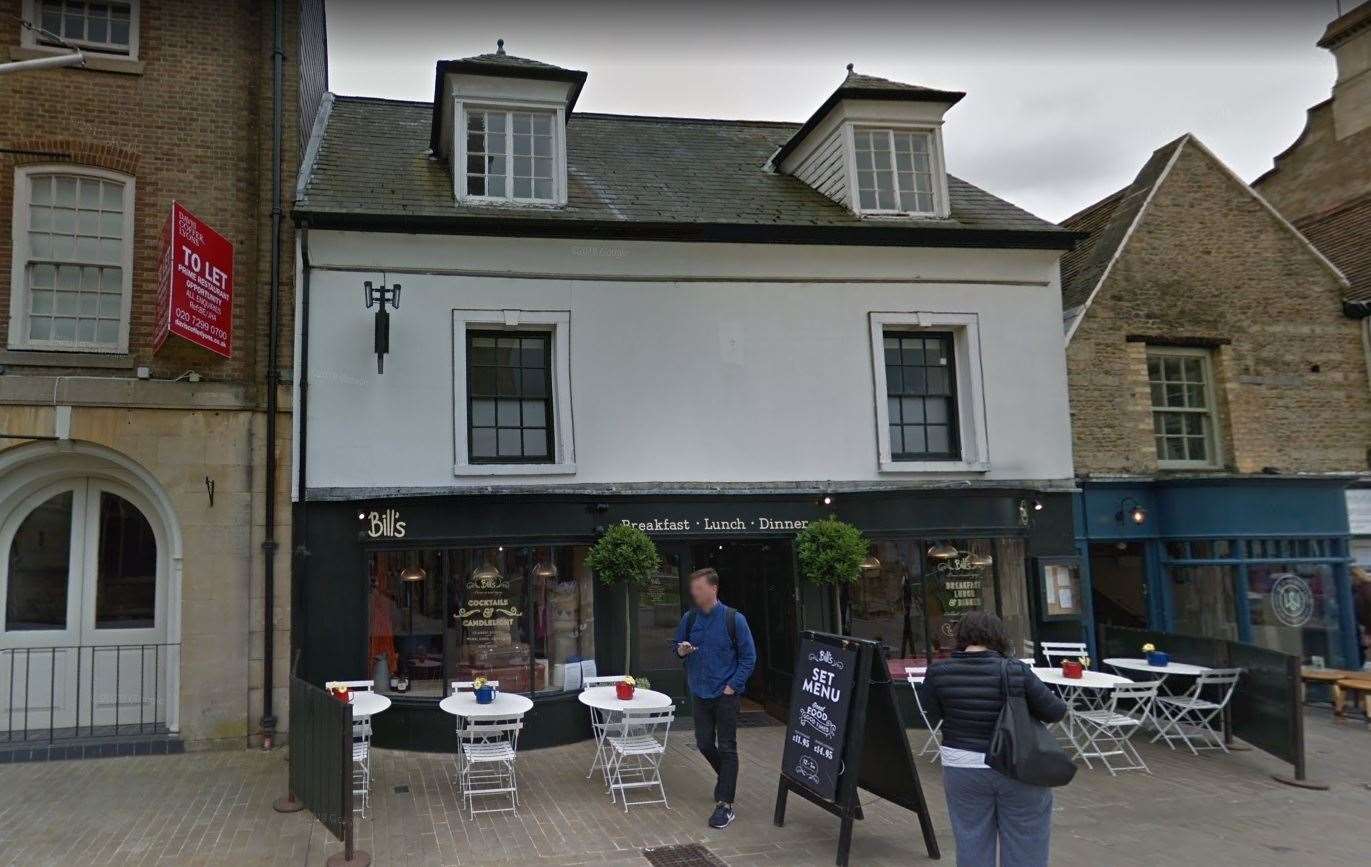Bill's restaurant in Church Street, Peterborough. Photo: Google Maps (13240247)