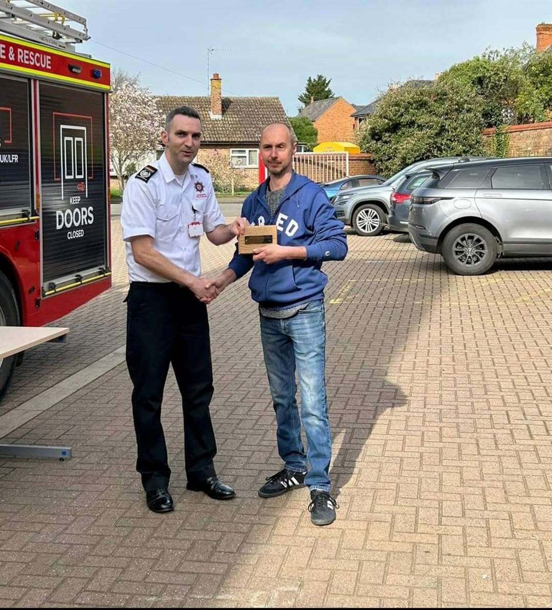 Shane Taylor is recognised for his service