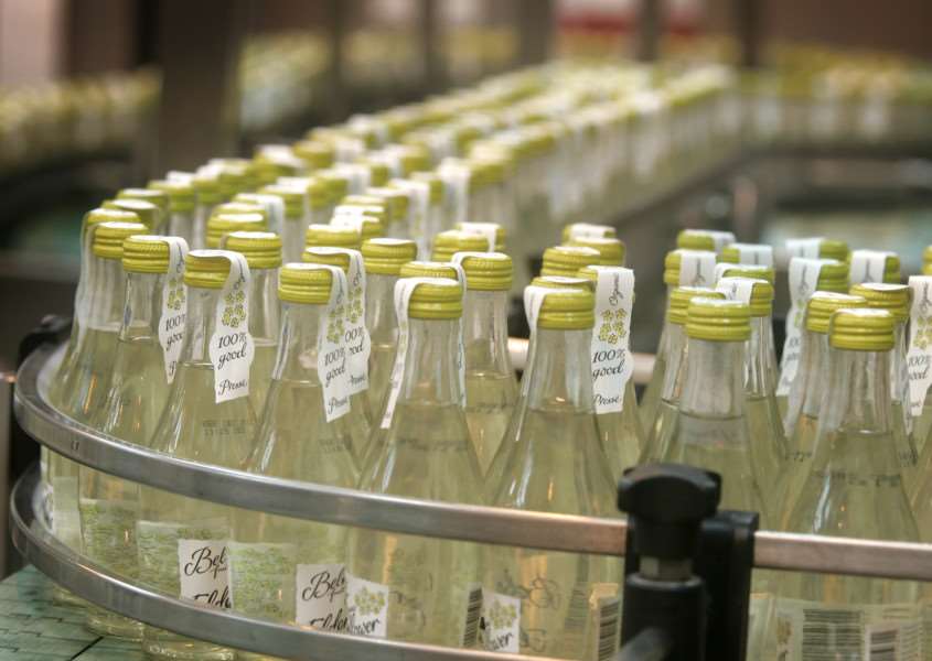 Drinks production at Belvoir Fruit Farms.