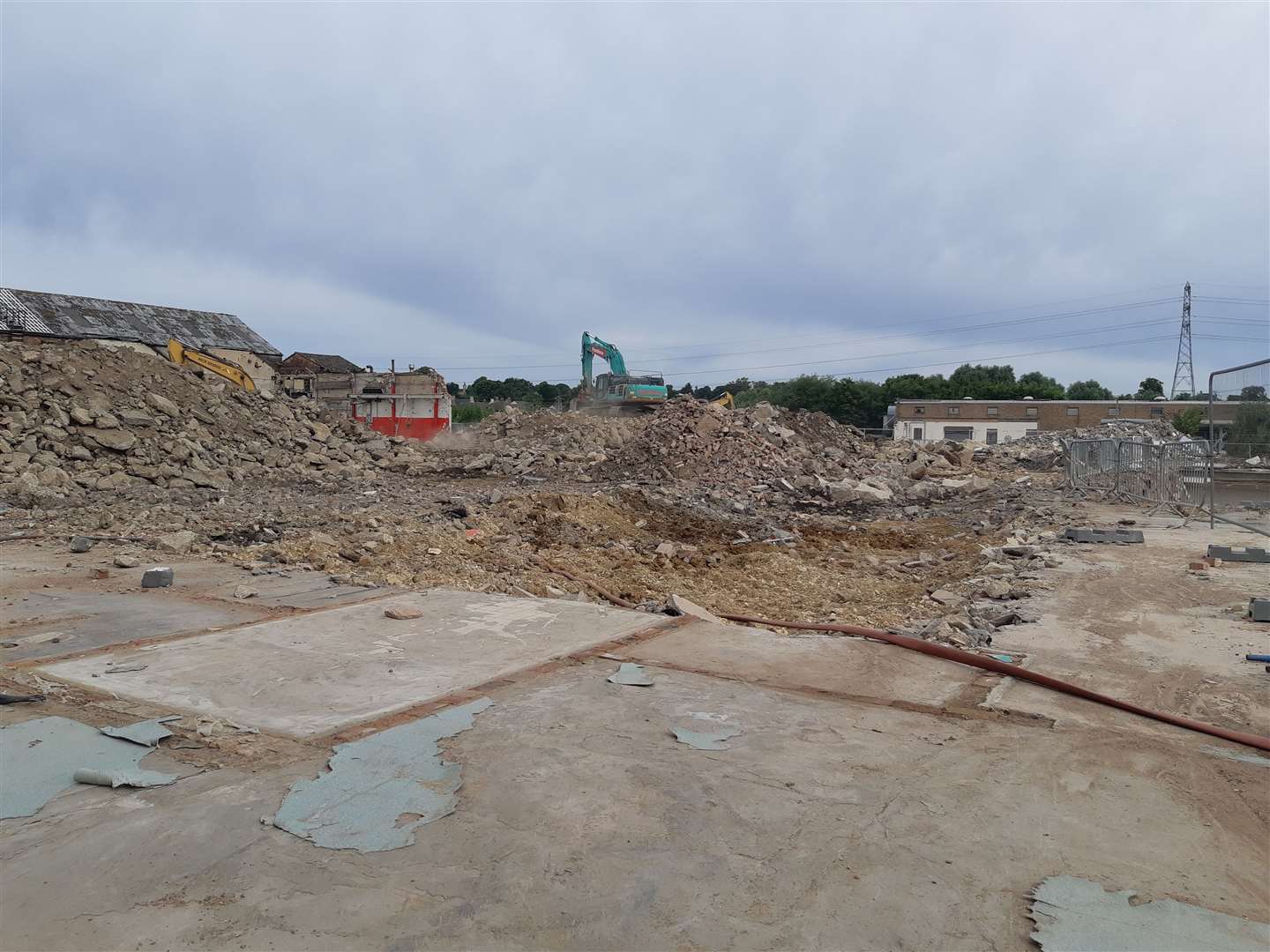 Buildings demolition is only a small part of the work on site (57922145)