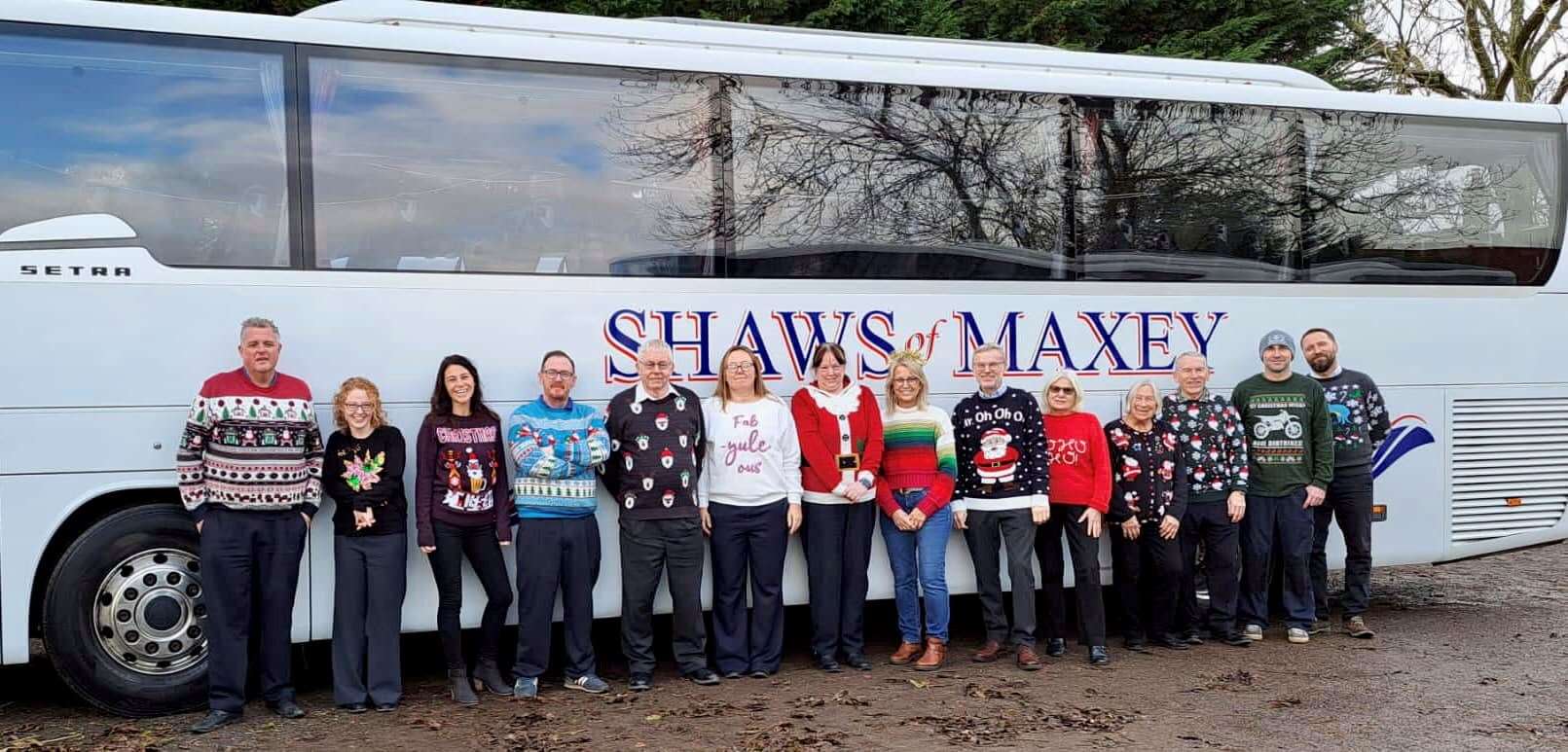 A rare picture of Shaws staff together