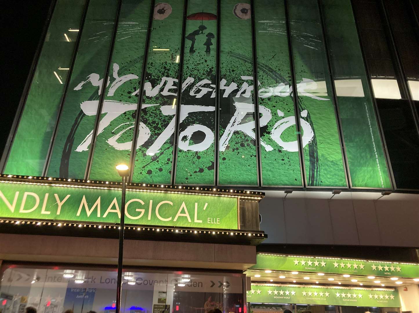 You really can’t miss the Gillian Lynne Theatre in London at the moment - it's home to the hit show My Neighbour Totoro