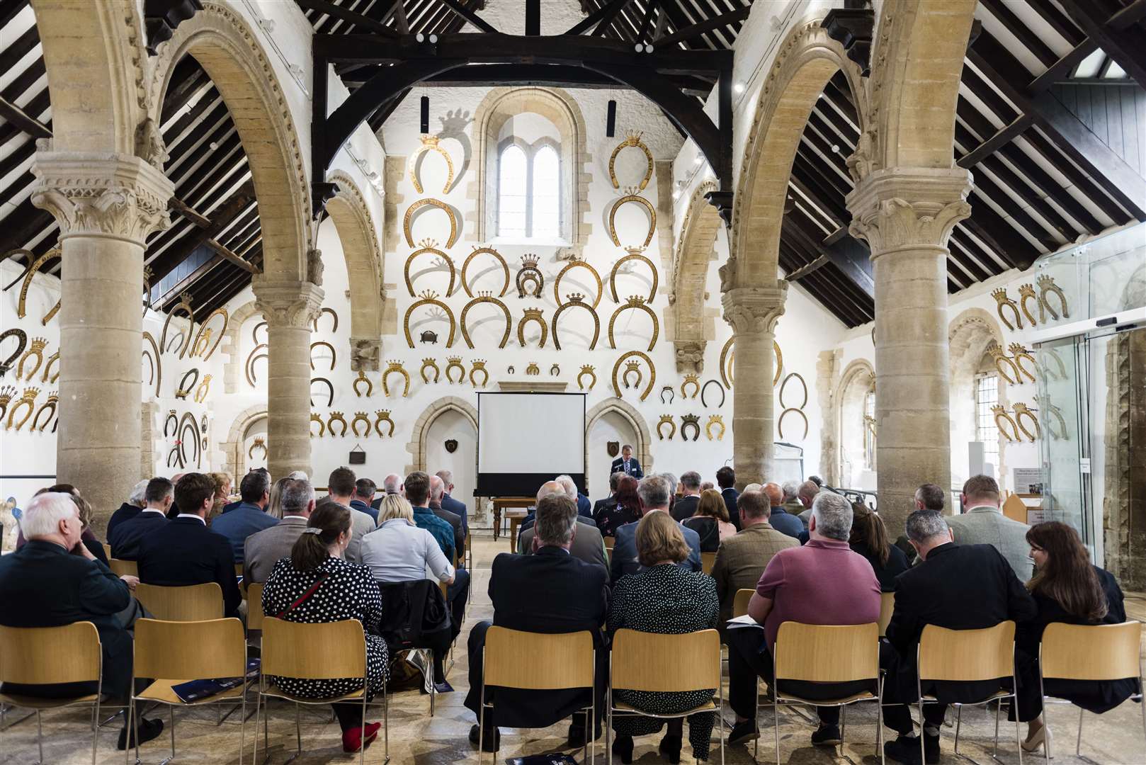 Guests at the Lord Lieutenant of Rutland Dr Sarah Furness' Queen's Award for Enterprise event at Oakham Castle. Photo: Elli Dean