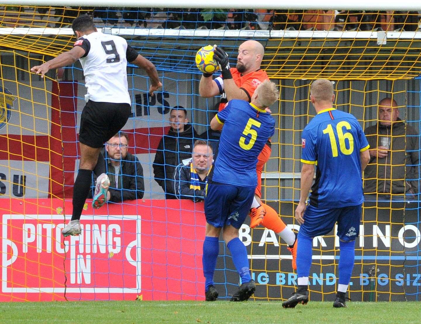 Action from Spalding's home defeat to AFC Telford. Photo: Chris Lowndes