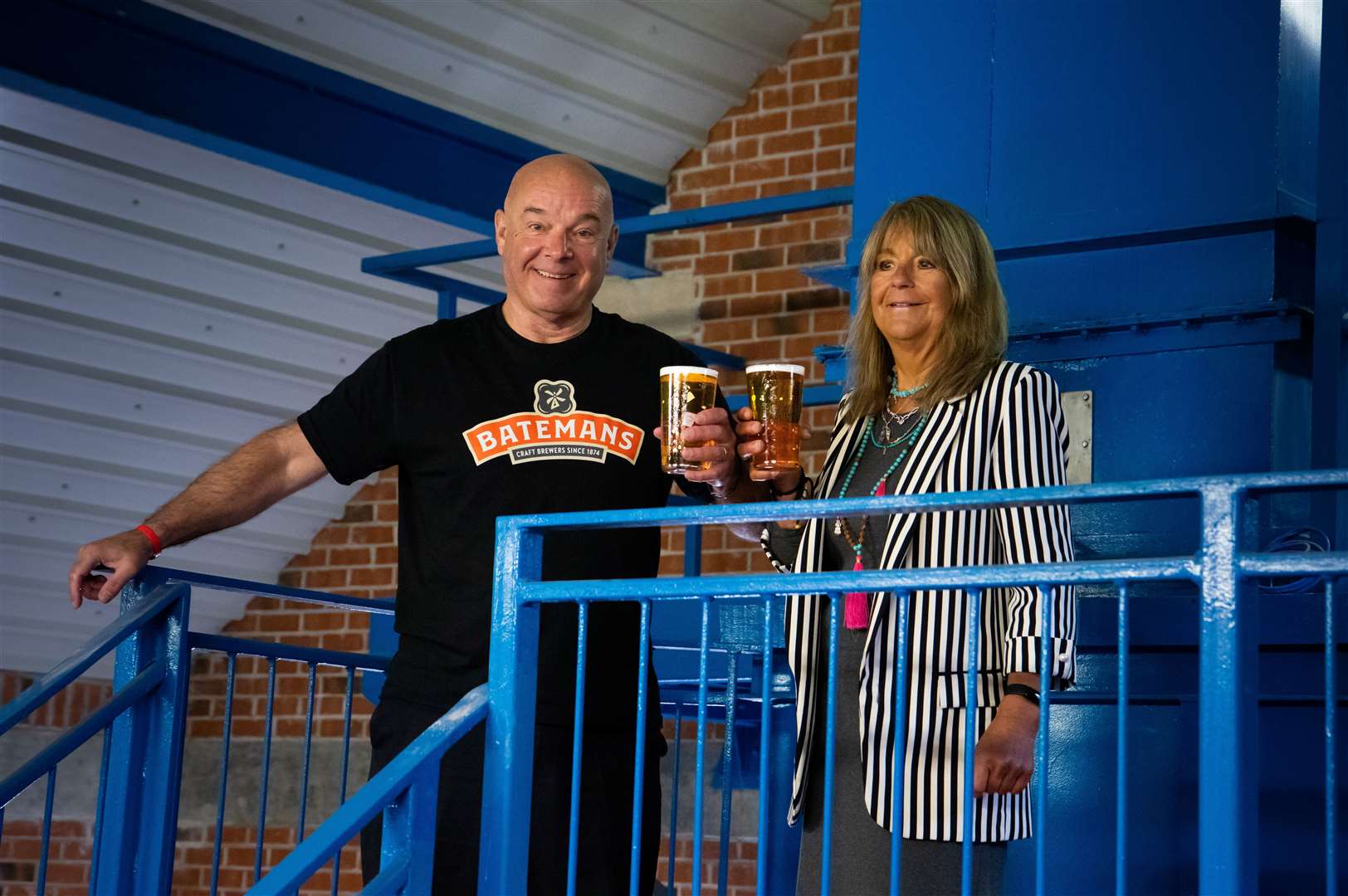 Batemans Brewery - Stuart & Jaclyn pictured in the brewhouse