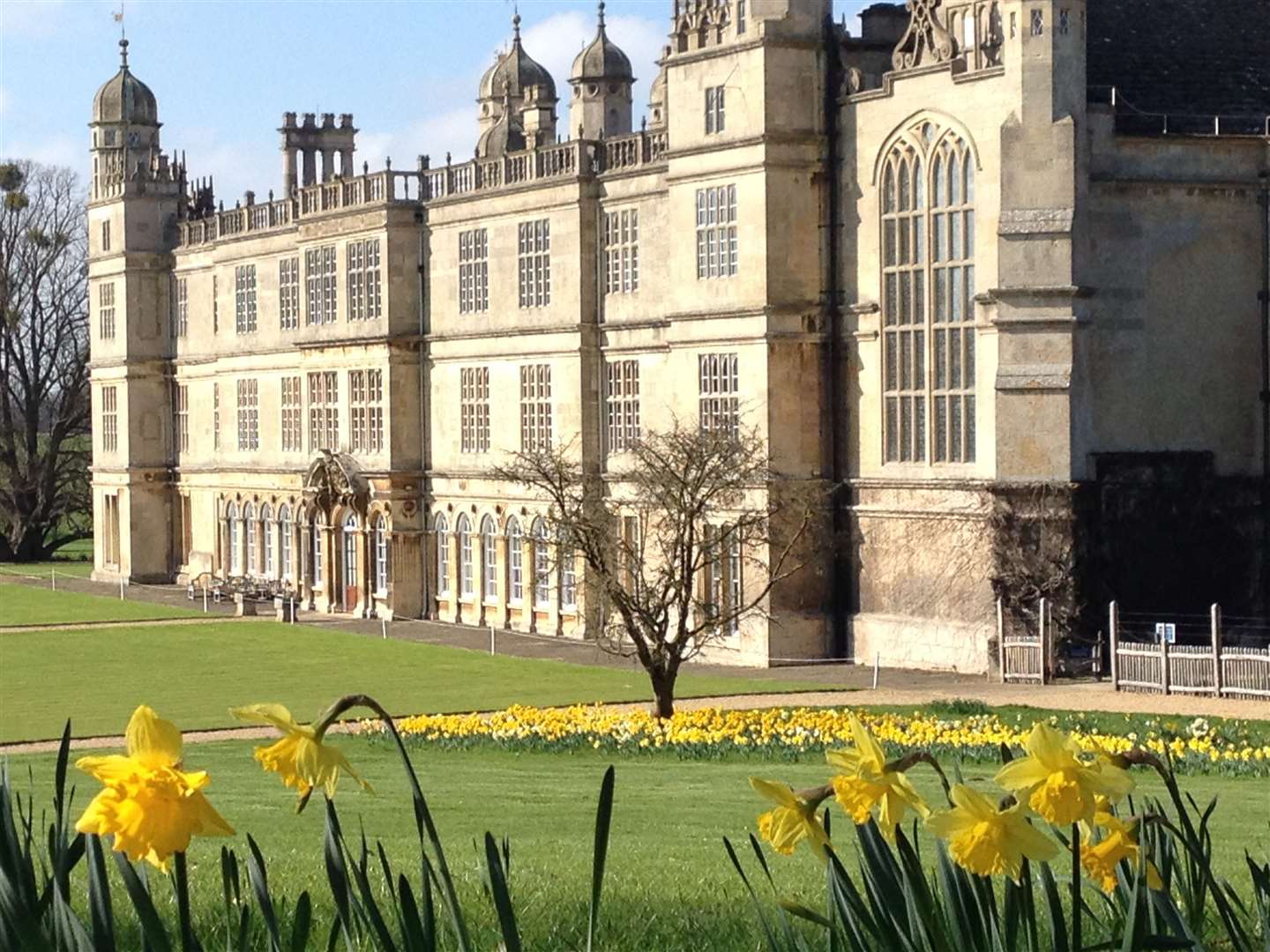 The private South Gardens at Burghley House near Stamford are open through the National Garden Scheme on April 5 and 6. Photo: National Garden Scheme