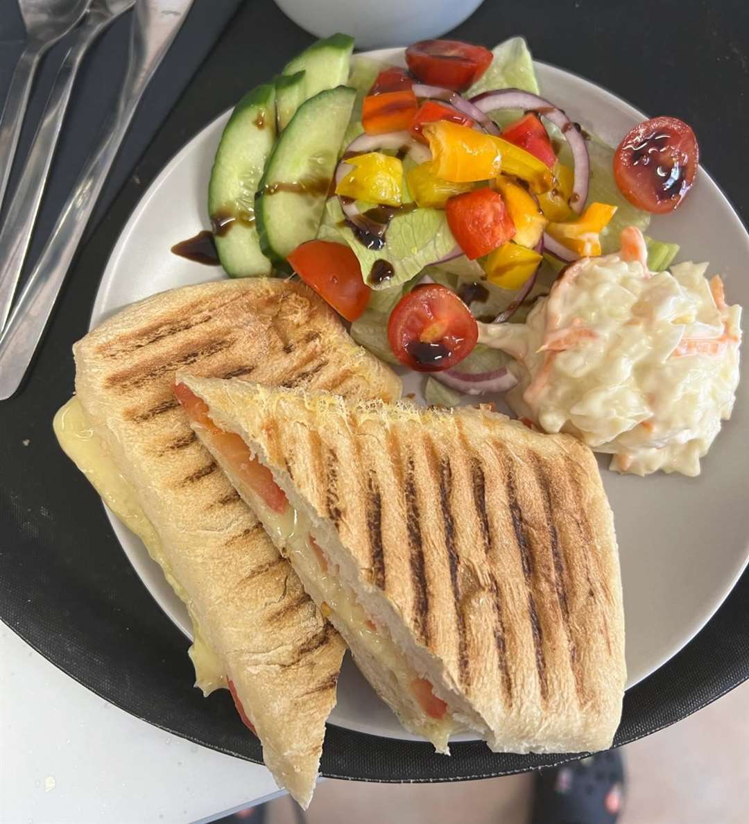 The ice cream shop is starting to introduce a selection of paninis