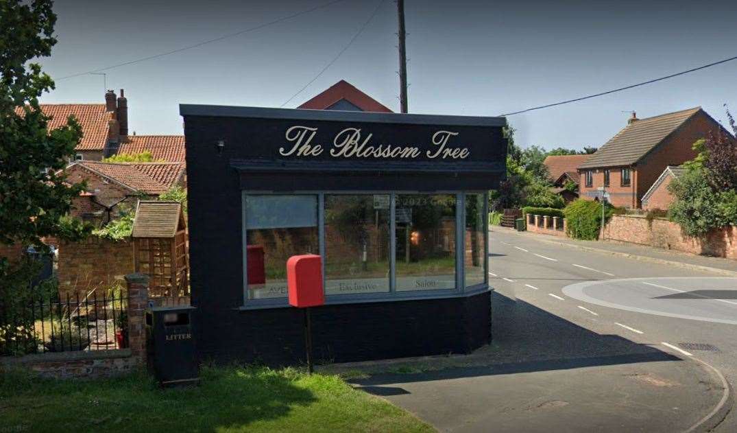 A Google Streetview of the Blossom Tree Salon, in Long Bennington.