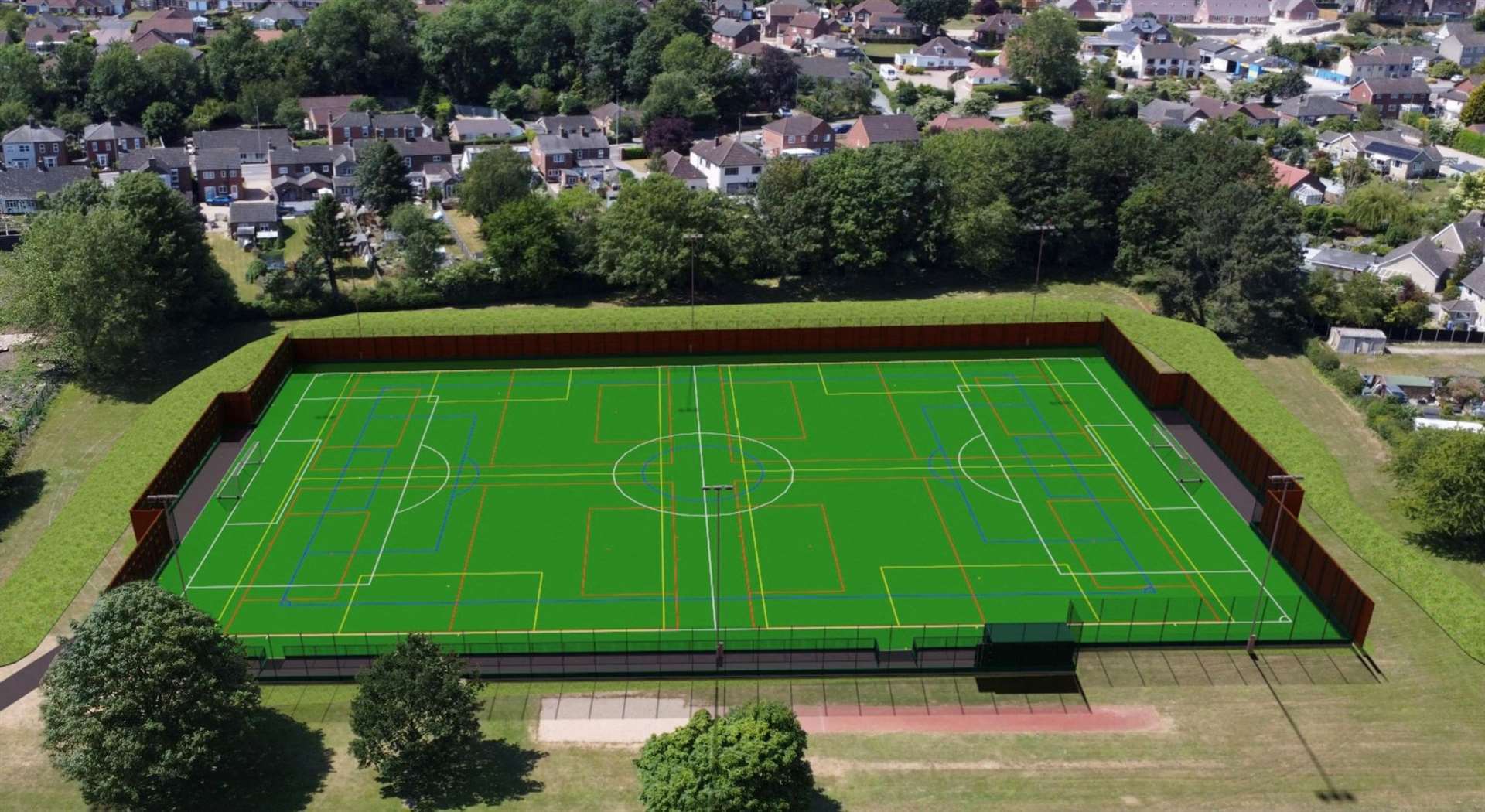 What the proposed 3G football pitch could look like