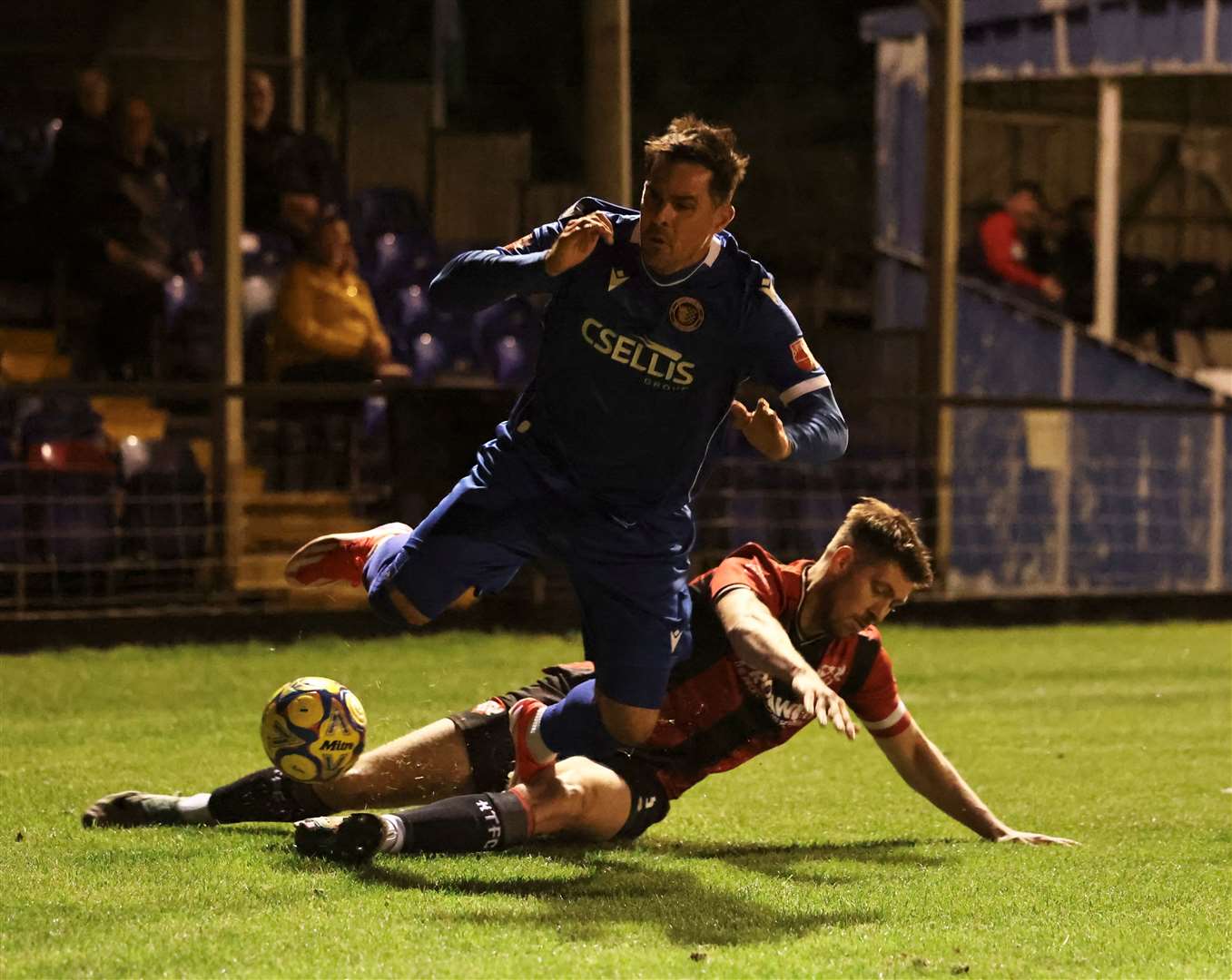 Action from Stamford's midweek defeat at Kettering Town. Photo: Rob O'Brien