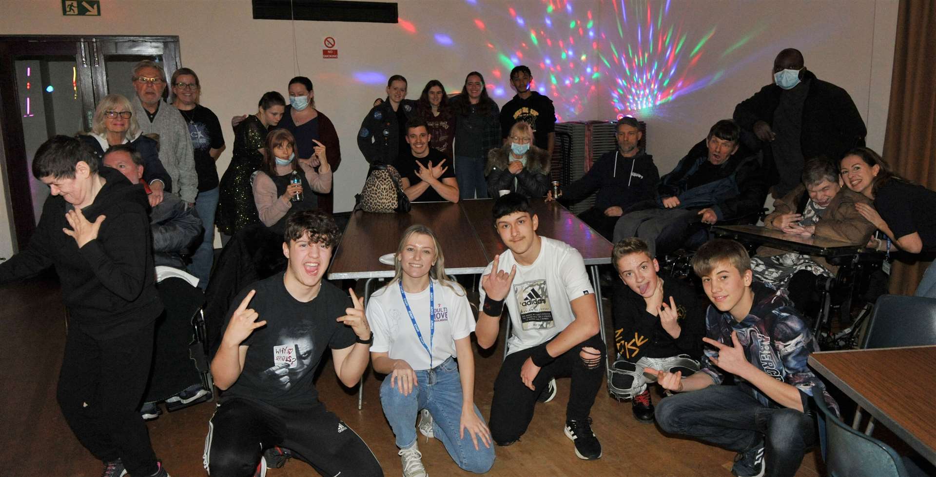 Bekki Loveridge pictured at an Adults Move disco aimed at people with learning difficulties or physical impairments