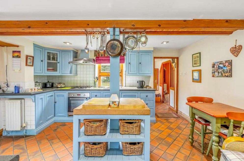 The beautiful cottage style kitchen
