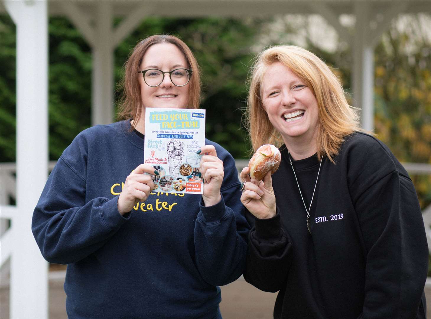 Jodie Mason of Lincolnshire Makers Market and Hannah Joe of Jackalope Joe Coffee Co