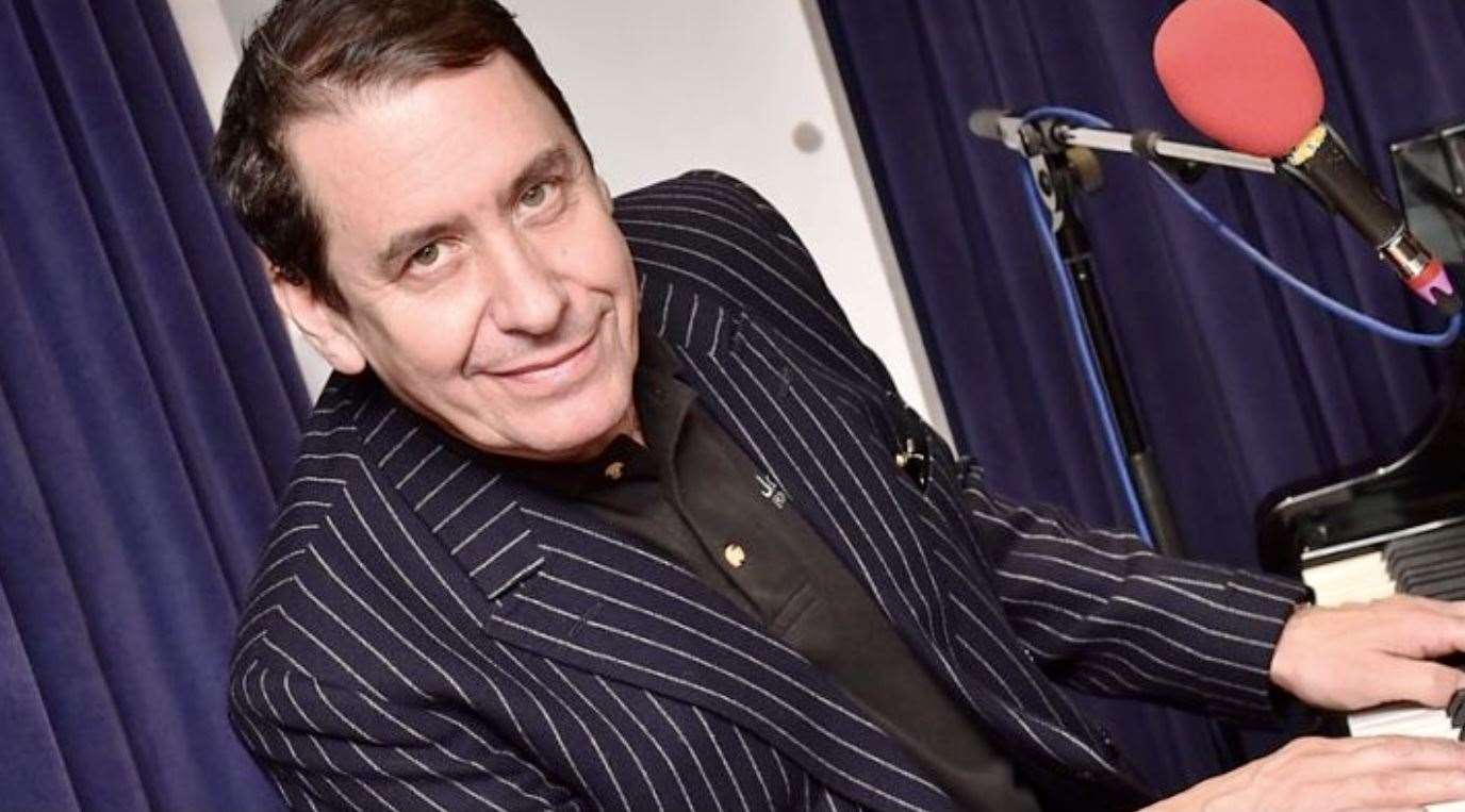 Jools Holland & his Rhythm and Blues Orchestra are entertaining on the west lawn of Sandringham House