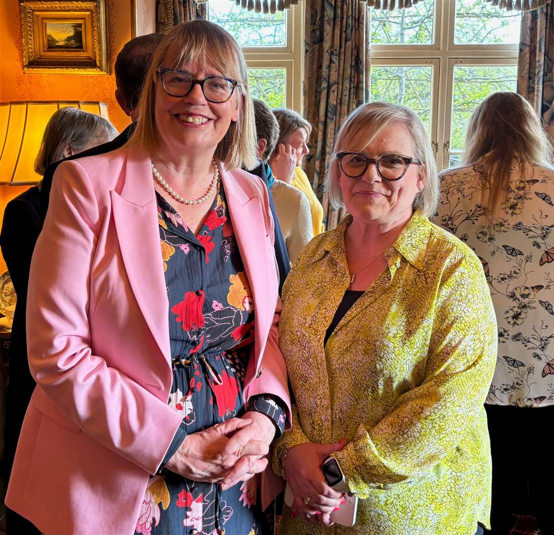 Dr Hilary Fox and Tracy Moores, the organisers of the Snowdrop Awards at Dying Matters in Rutland