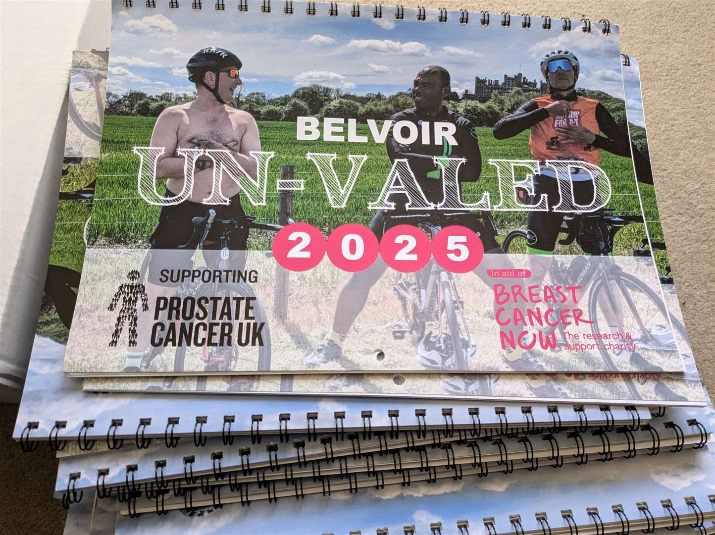 Members of The Vale of Belvoir Cycle Club, The Cropwell Cricket Club and Bingham Netball Club posed for the cheeky calendar.