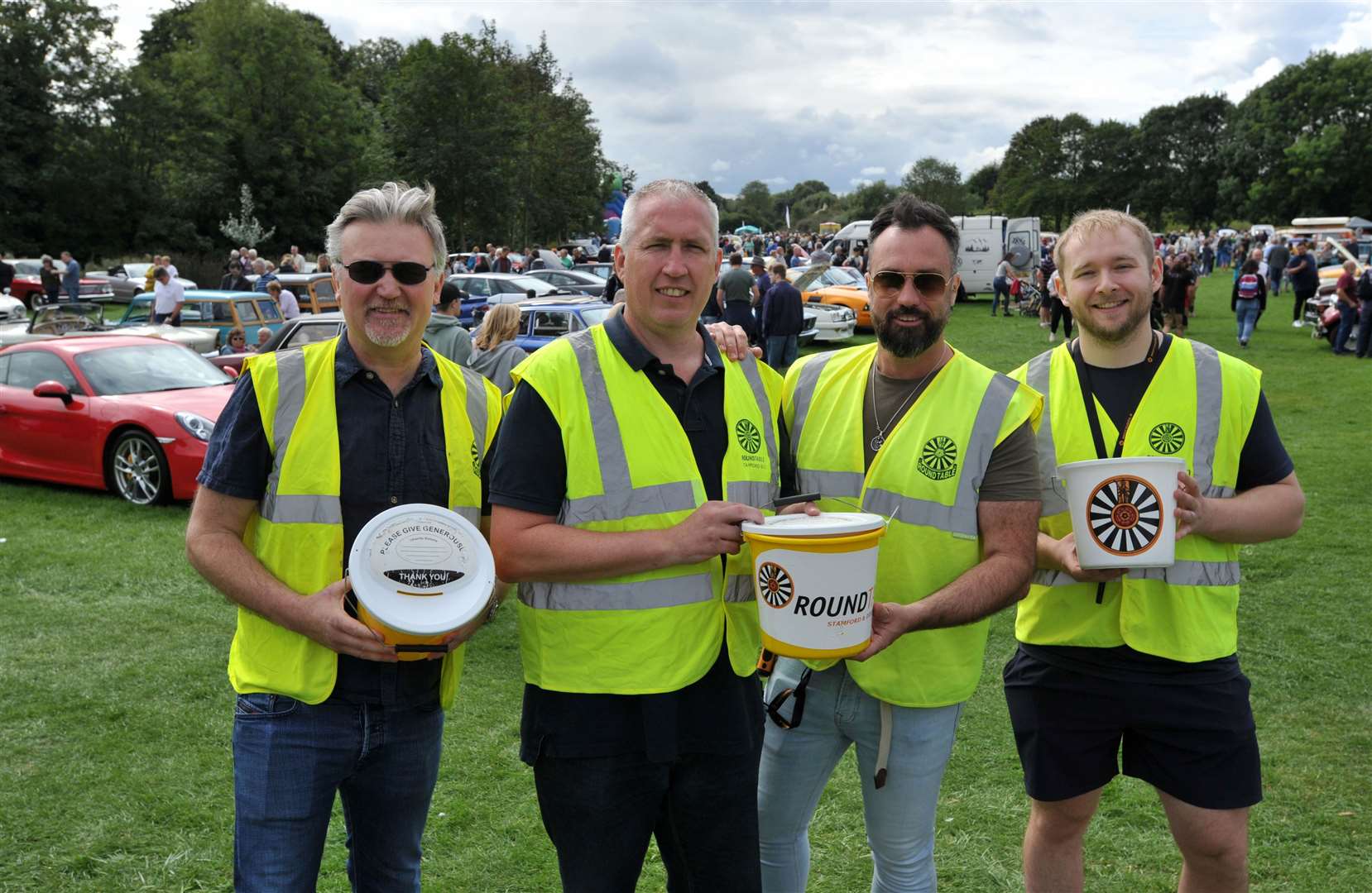 Stamford Round Table members Simon Turpin, chairman James Wright, Matt Pollitt and Rob Hesford. Photo: Chris Lowndes