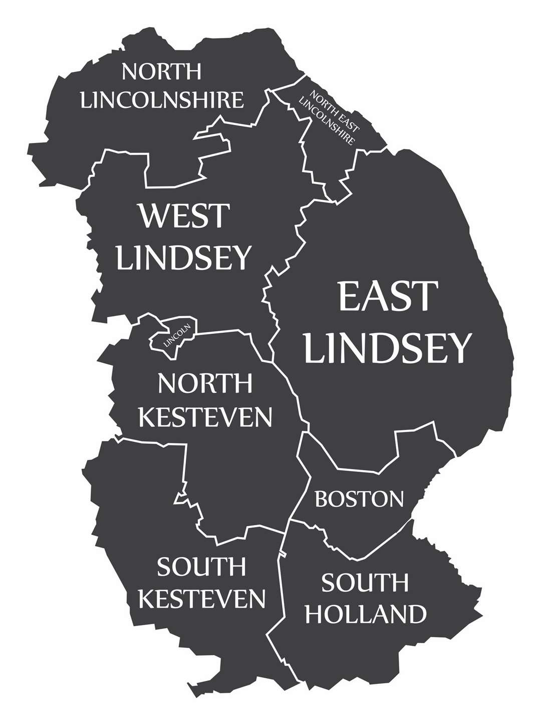 Lincolnshire map. Photo: istock/werbeantrieb