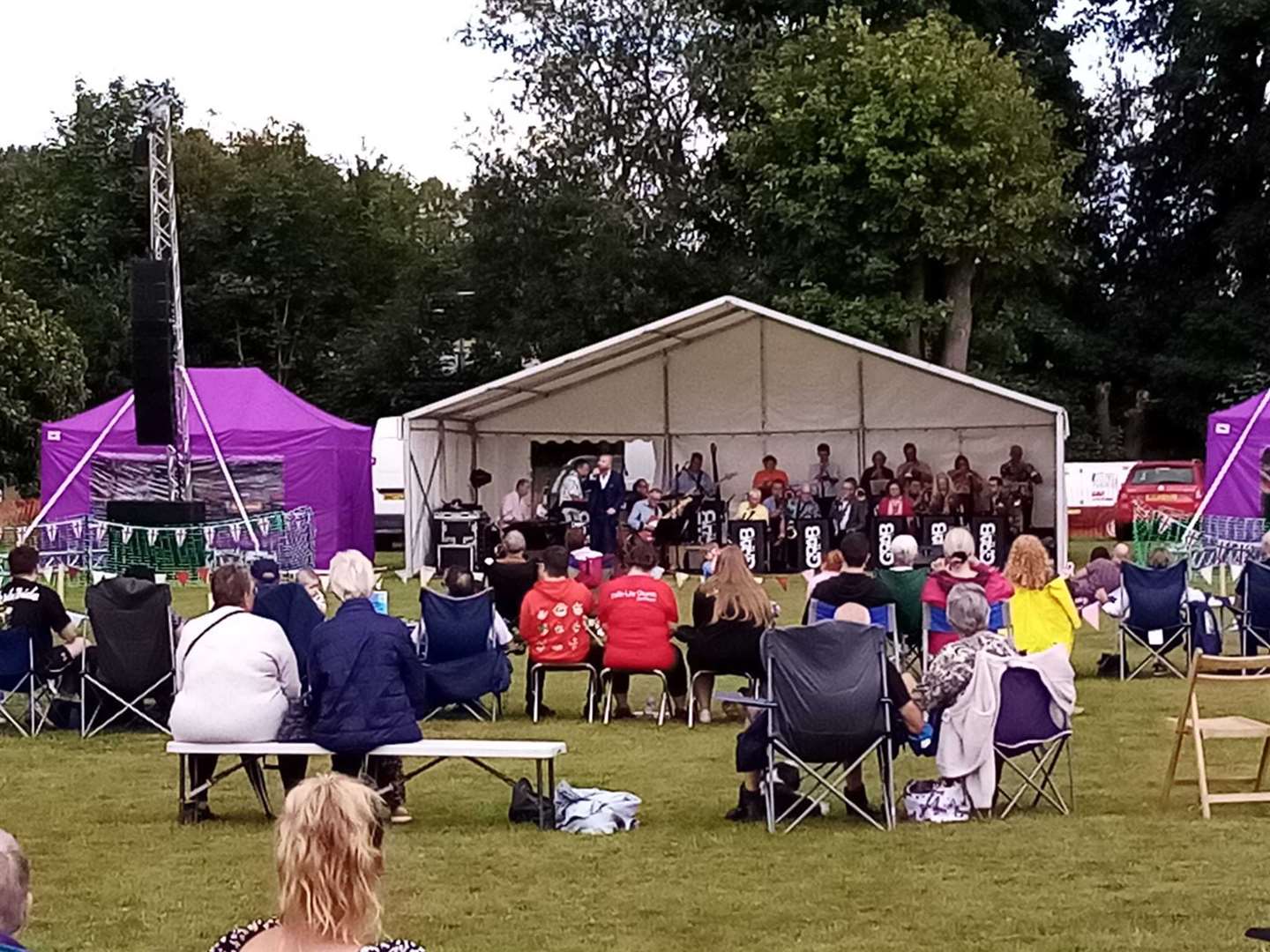 Crowds watch GRAB perform.