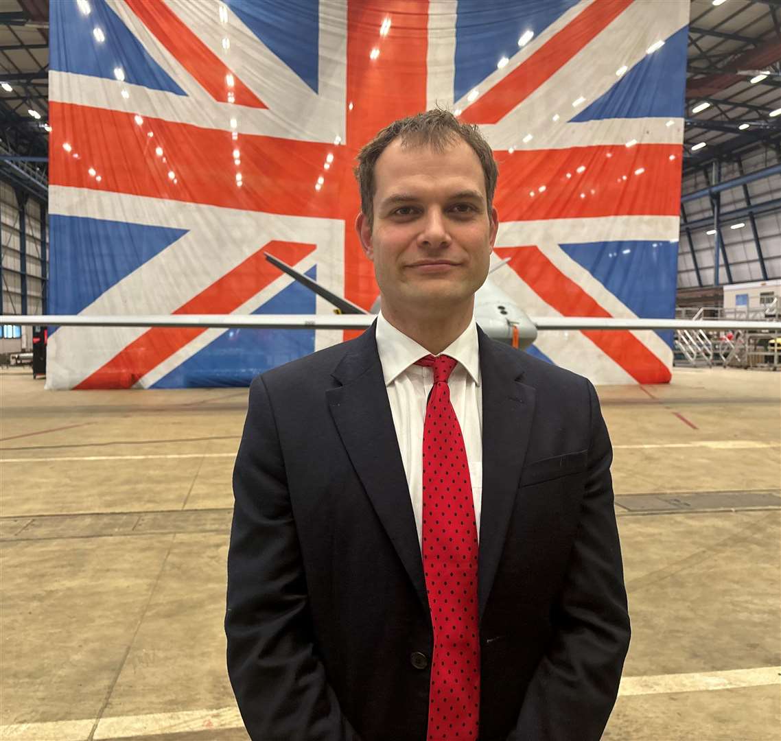 Lincoln MP Hamish Falconer at RAF Waddington. Photo: James Turner