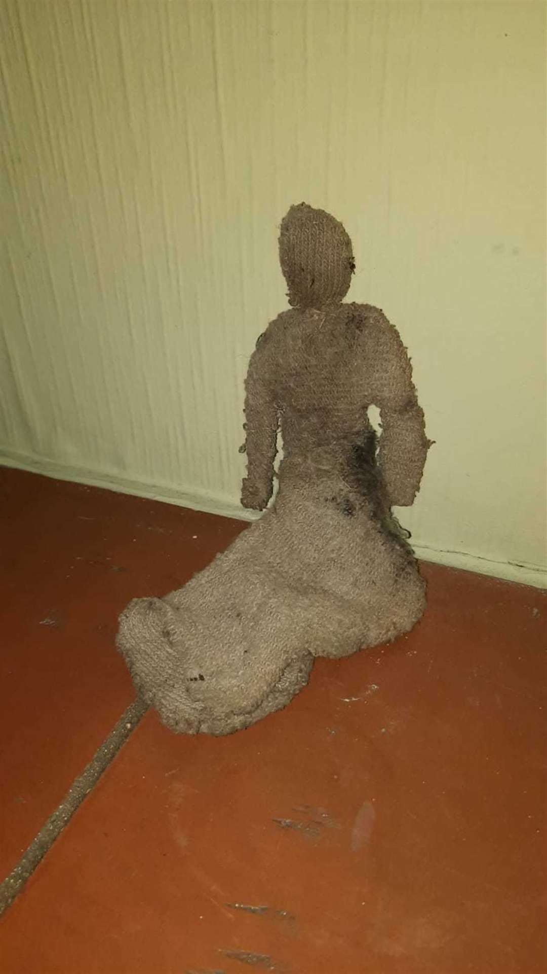 Ghost hunter Joseph Hall found this doll in the house during his visit (49808512)