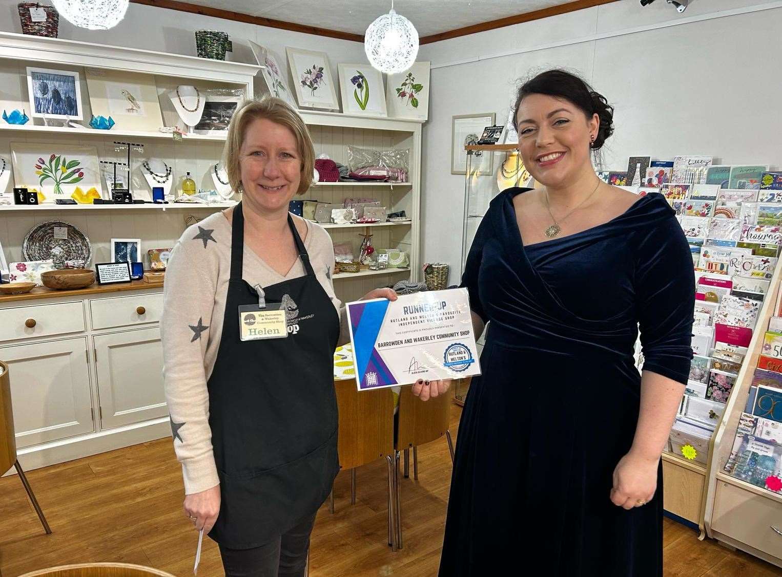 Barrowden and Wakerley Community Shop, runner up of the village shop category