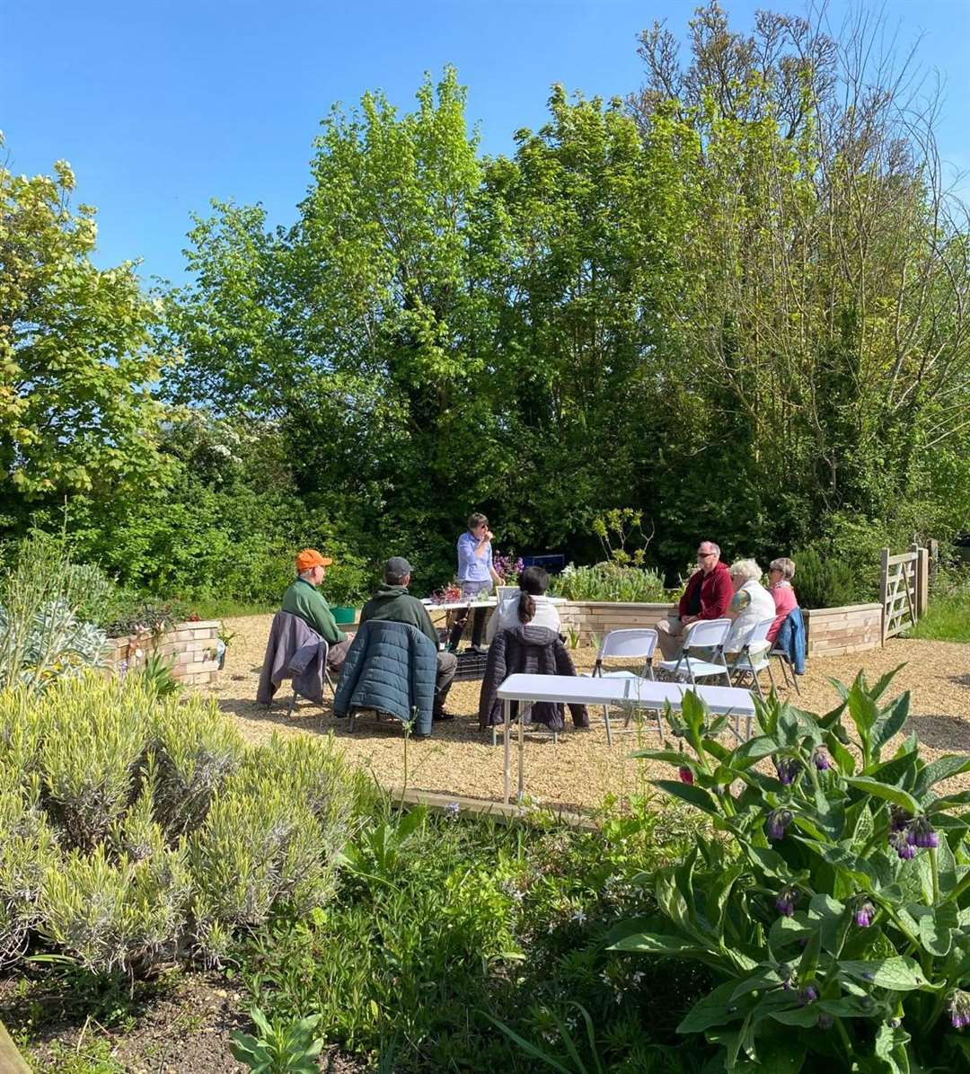 ‘Cuttings Masterclass’ in session at the Wellbeing Garden