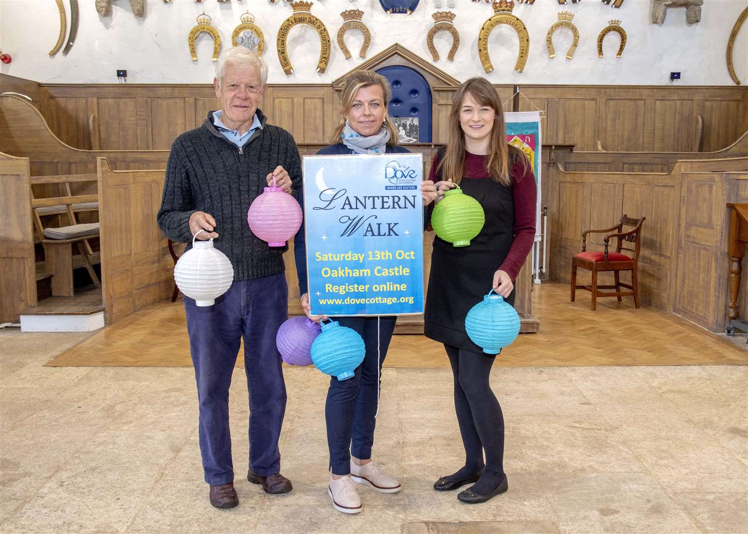 Dove Cottage Day Hospice: David Lloyd-Williams, Georgina Steward and Debs Tucker