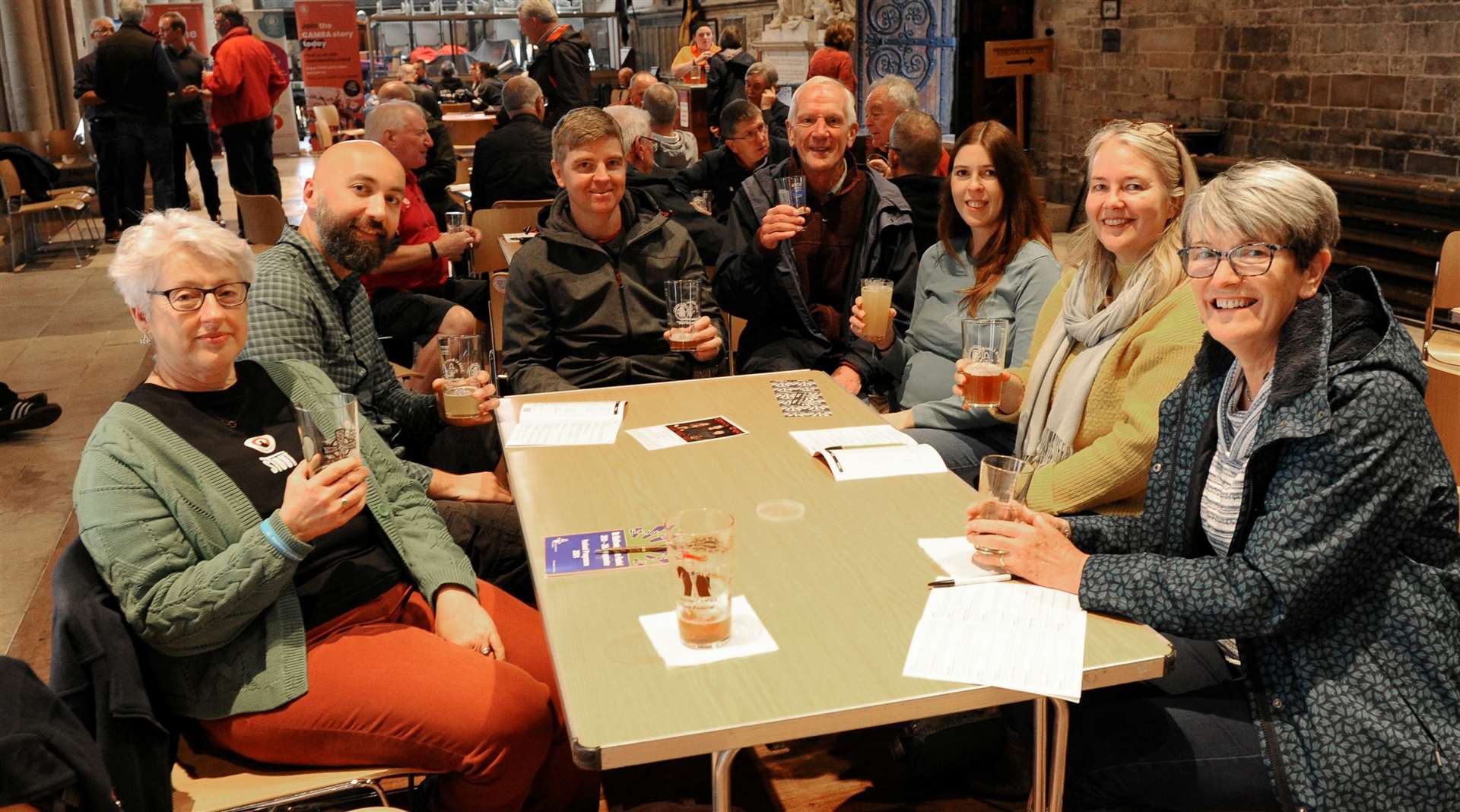 The community came together to enjoy the Land of Hops and Glory Beer Festival at St Wulfram's Church in Grantham.