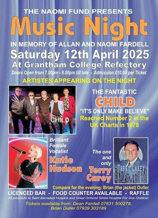 The event will feature three great musical acts.