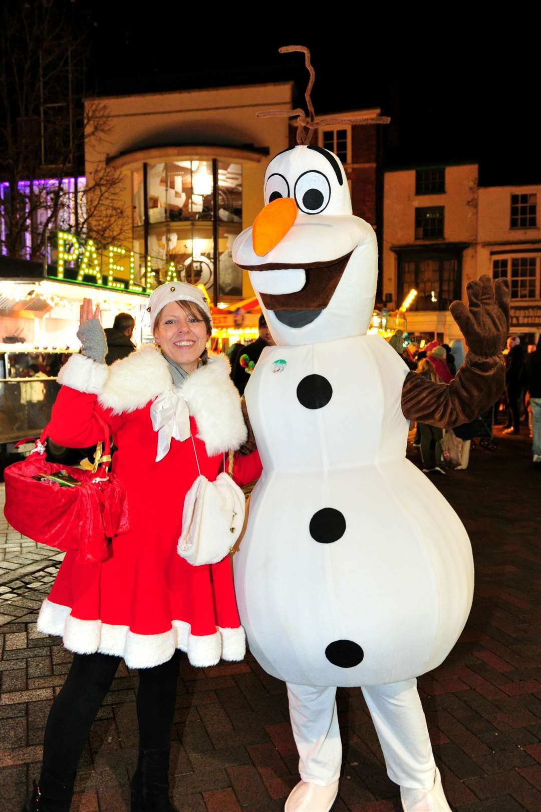 Olaf made an appearance Photo: Chris Lowndes