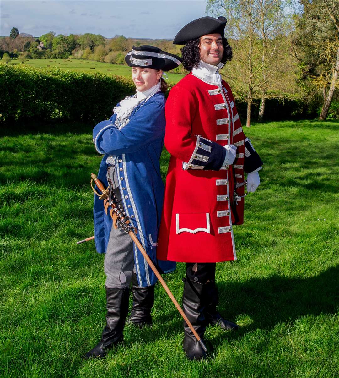 Lucy Hobbs as Jack Wilful, and Thomas Dorman as Captain Plume. Photo: Marc Moggridge