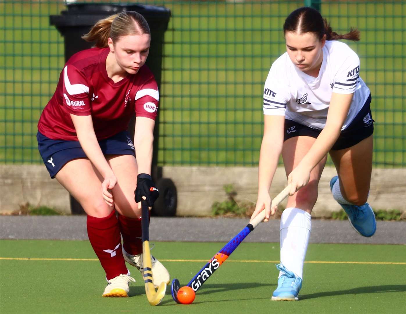 Action from Spalding Ladies' victory over City of Peterborough 3rds on Saturday. Photo: Nigel Cookson