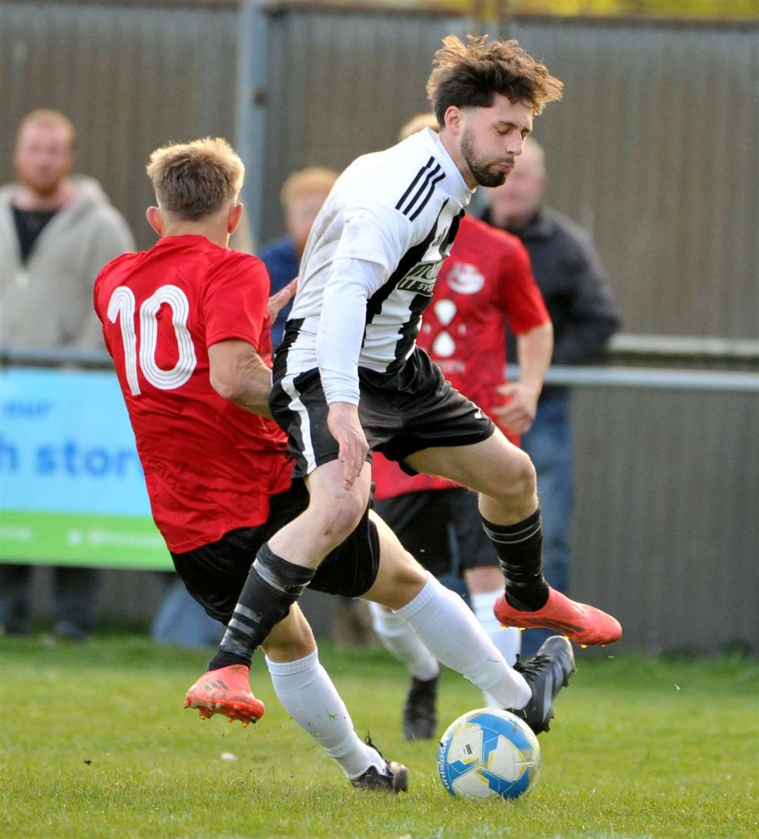 Action from the Spalding Inter-Services Cup final between Long Sutton and Tydd. Photo: Chris Lowndes